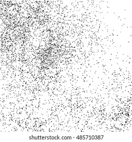 Black grainy texture isolated on white background. Distress overlay textured. Grunge design elements. Vector illustration,eps 10.