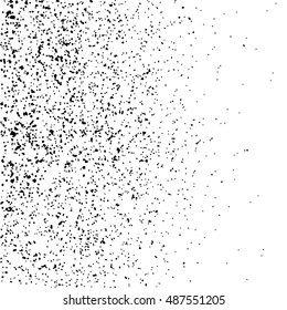 Black grainy texture isolated on white background. Distress overlay textured. Grunge design elements. Vector illustration,eps 10.