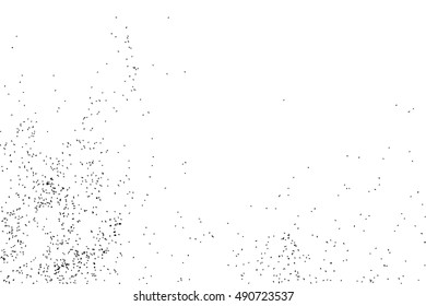 Black grainy texture isolated on white background. Distress overlay textured. Grunge design elements. Vector illustration,eps 10.