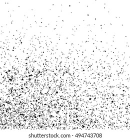 Black grainy texture isolated on white background. Distress overlay textured. Grunge design elements. Vector illustration,eps 10.