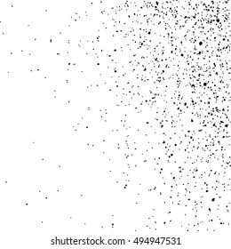 Black grainy texture isolated on white background. Distress overlay textured. Grunge design elements. Vector illustration,eps 10.