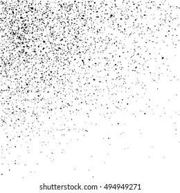 Black grainy texture isolated on white background. Distress overlay textured. Grunge design elements. Vector illustration,eps 10.