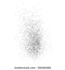 Black grainy texture isolated on white background. Distress overlay textured. Grunge design elements. Vector illustration,eps 10.
