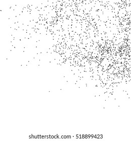 Black grainy texture isolated on white background. Distress overlay textured. Grunge design elements. Vector illustration,eps 10.