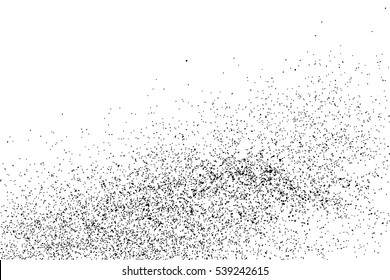 Black grainy texture isolated on white background. Distress overlay textured. Grunge design elements. Vector illustration,eps 10.