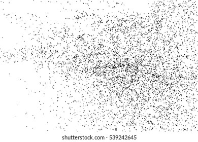 Black grainy texture isolated on white background. Distress overlay textured. Grunge design elements. Vector illustration,eps 10.