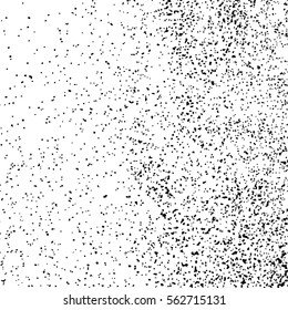 Black grainy texture isolated on white background. Distress overlay textured. Grunge design elements. Vector illustration,eps 10
