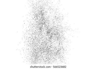 Black grainy texture isolated on white background. Distress overlay textured. Grunge design elements. Vector illustration,eps 10.