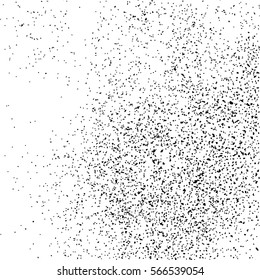 Black grainy texture isolated on white background. Distress overlay textured. Grunge design elements. Vector illustration,eps 10.