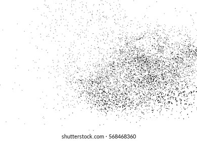 Black grainy texture isolated on white background. Distress overlay textured. Grunge design elements. Vector illustration,eps 10
