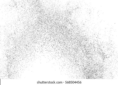 Black grainy texture isolated on white background. Distress overlay textured. Grunge design elements. Vector illustration,eps 10