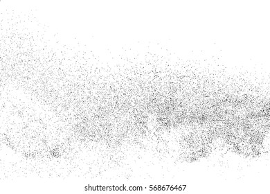 Black grainy texture isolated on white background. Distress overlay textured. Grunge design elements. Vector illustration,eps 10.