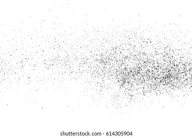 Black grainy texture isolated on white background. Distress overlay textured. Grunge design elements. Vector illustration,eps 10.