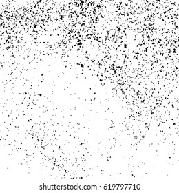 Black grainy texture isolated on white background. Distress overlay textured. Grunge design elements. Vector illustration,eps 10.