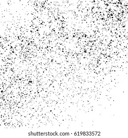 Black grainy texture isolated on white background. Distress overlay textured. Grunge design elements. Vector illustration,eps 10.