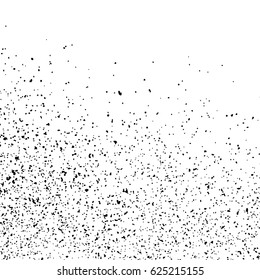 Black grainy texture isolated on white background. Distress overlay textured. Grunge design elements. Vector illustration,eps 10.