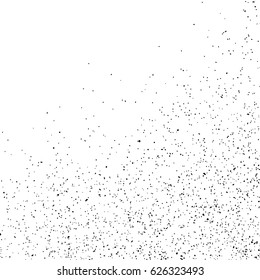 Black grainy texture isolated on white background. Distress overlay textured. Grunge design elements. Vector illustration,eps 10.