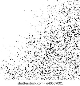 Black grainy texture isolated on white background. Distress overlay textured. Grunge design elements. Vector illustration,eps 10.