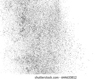 Black grainy texture isolated on white background. Distress overlay textured. Grunge design elements. Vector illustration,eps 10.