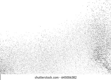 Black grainy texture isolated on white background. Distress overlay textured. Grunge design elements. Vector illustration,eps 10.