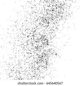 Black grainy texture isolated on white background. Distress overlay textured. Grunge design elements. Vector illustration,eps 10.