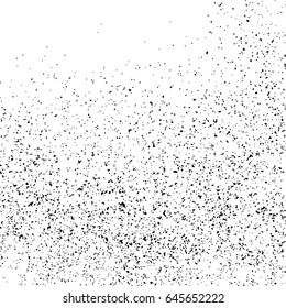 Black grainy texture isolated on white background. Distress overlay textured. Grunge design elements. Vector illustration,eps 10.