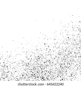 Black grainy texture isolated on white background. Distress overlay textured. Grunge design elements. Vector illustration,eps 10.