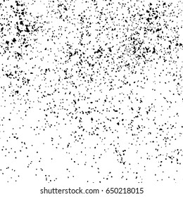 Black grainy texture isolated on white background. Distress overlay textured. Grunge design elements. Vector illustration,eps 10.