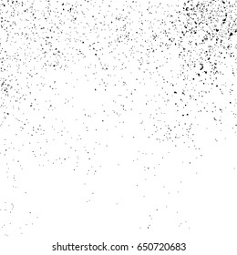 Black grainy texture isolated on white background. Distress overlay textured. Grunge design elements. Vector illustration,eps 10