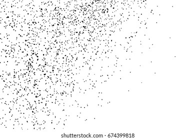 Black grainy texture isolated on white background. Distress overlay textured. Grunge design elements. Vector illustration,eps 10.