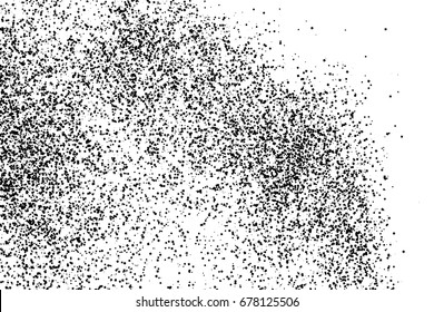 Black grainy texture isolated on white background. Distress overlay textured. Grunge design elements. Vector illustration,eps 10
