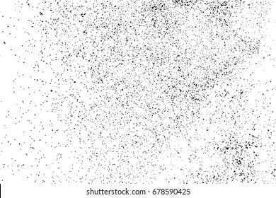 Textura granulada negra aislada sobre fondo blanco. La superposición de la angustia texturada. Elementos de diseño gruesos. Ilustración vectorial,Pasos 10.