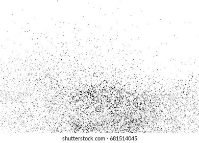 Black grainy texture isolated on white background. Distress overlay textured. Grunge design elements. Vector illustration,eps 10.