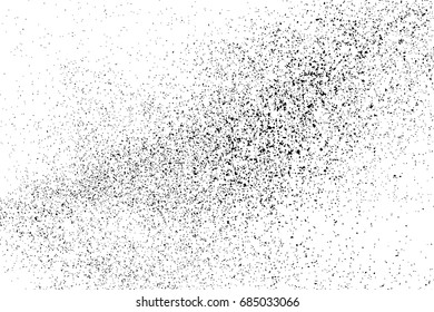 Black grainy texture isolated on white background. Distress overlay textured. Grunge design elements. Vector illustration,eps 10.