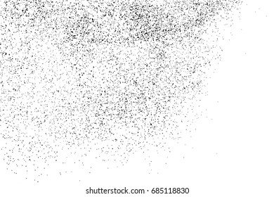Black grainy texture isolated on white background. Distress overlay textured. Grunge design elements. Vector illustration,eps 10.