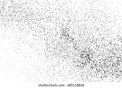 Black grainy texture isolated on white background. Distress overlay textured. Grunge design elements. Vector illustration,eps 10.