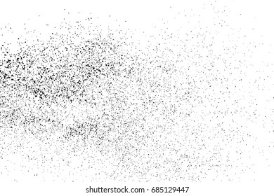 Black grainy texture isolated on white background. Distress overlay textured. Grunge design elements. Vector illustration,eps 10.