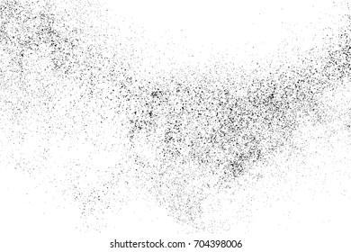 Black grainy texture isolated on white background. Distress overlay textured. Grunge design elements. Vector illustration,eps 10.