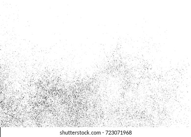 Black grainy texture isolated on white background. Distress overlay textured. Grunge design elements. Vector illustration,eps 10.