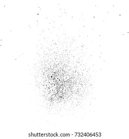 Black grainy texture isolated on white background. Distress overlay textured. Grunge design elements. Vector illustration,eps 10.