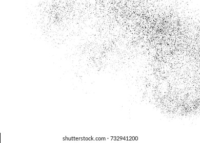 Black grainy texture isolated on white background. Distress overlay textured. Grunge design elements. Vector illustration,eps 10.