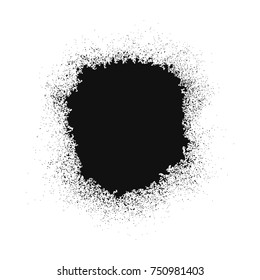 Black grainy texture isolated on white background. Distress overlay textured. Grunge design elements. Vector illustration,eps 10.