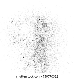 Black grainy texture isolated on white background. Distress overlay textured. Grunge design elements. Vector illustration,eps 10.