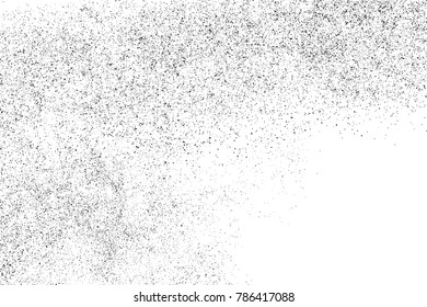 Black grainy texture isolated on white background. Distress overlay textured. Grunge design elements. Vector illustration,eps 10.