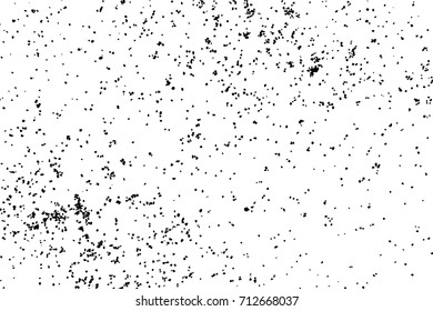 Black grainy textured and isolated on white background glitter and sprinkles. Distress overlay of sugar and salt. Grunge design elements. Vector.