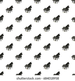 Black grand piano pattern