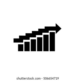 a black graph illustration isolated in a white background