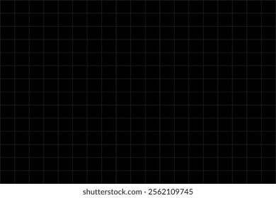 Black graph paper grid lines background