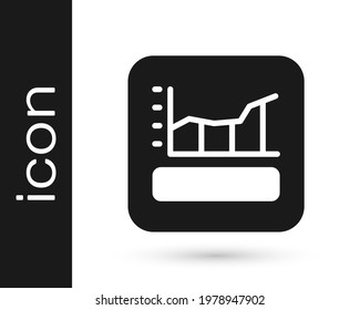 Gráfico negro, programa, gráfico, diagrama, infografía, icono gráfico circular aislado en fondo blanco.  Vector