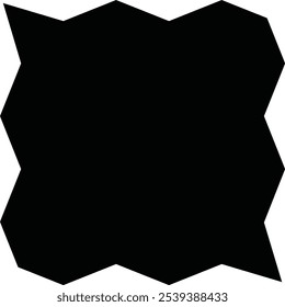 Elementos de Diseño gráfico negro para decoración, Elementos circulares, cuadrados y ovalados, Formas para pegatinas